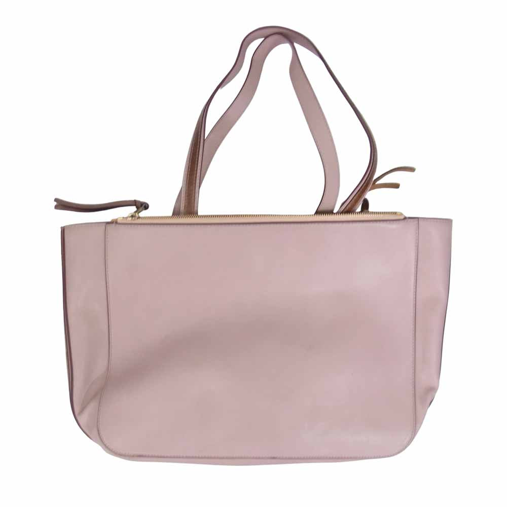 Chloe クロエ レザー トートバッグ ピンク系【中古】
