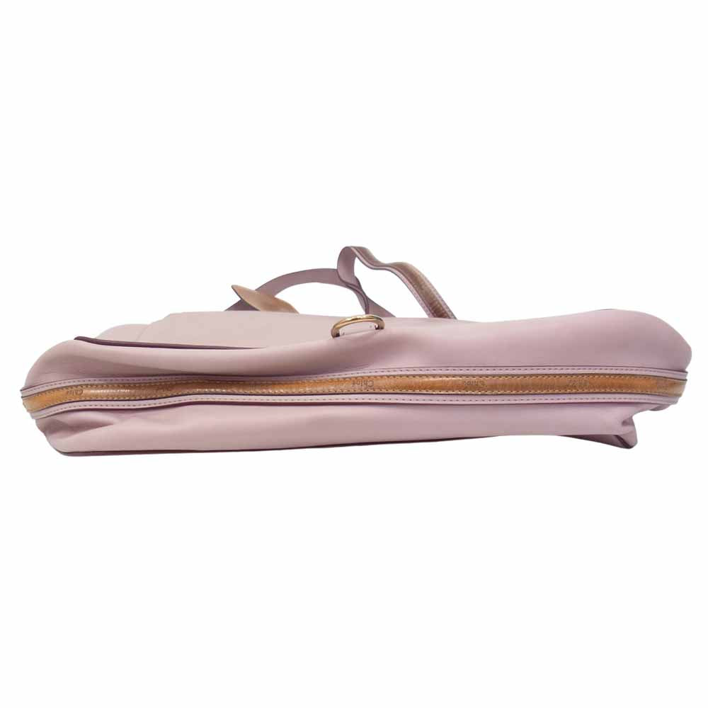 Chloe クロエ レザー トートバッグ ピンク系【中古】
