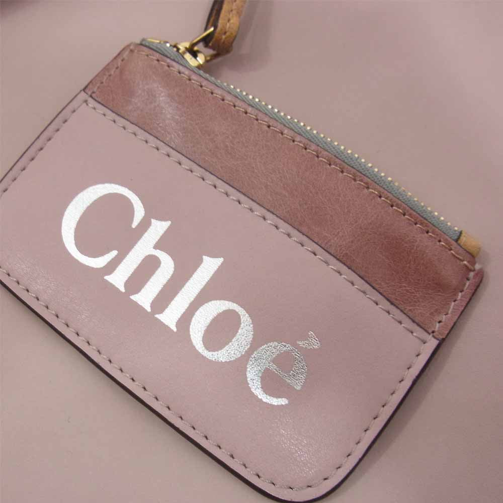 Chloe クロエ レザー トートバッグ ピンク系【中古】