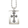 CHROME HEARTS クロムハーツ（原本無） フレームド オープン クロス チャーム ペンダント【中古】