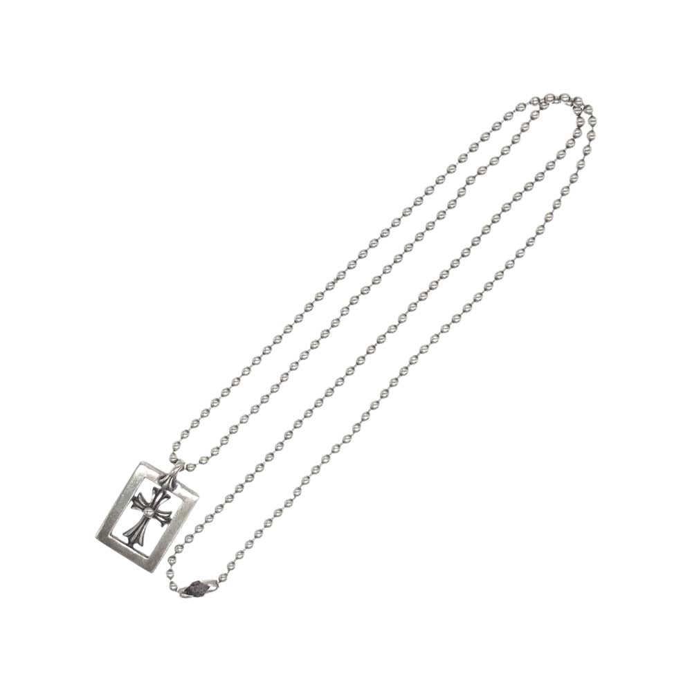 CHROME HEARTS クロムハーツ（原本無） フレームド オープン クロス チャーム ペンダント【中古】