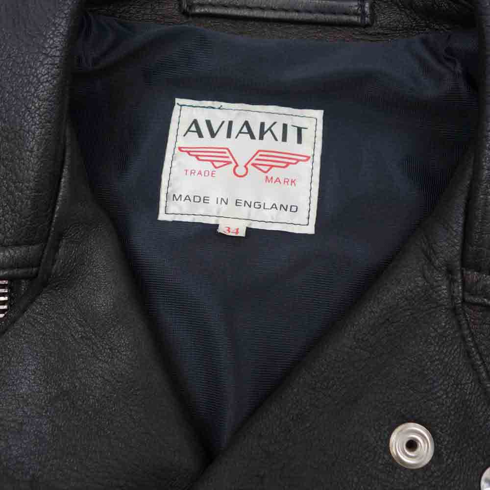 Lewis Leathers ルイスレザー THE REAL McCOY'S リアルマッコイズ 別注 391T Lightning ディアスキン ライトニング レザー ライダース ジャケット ブラック系 34【中古】