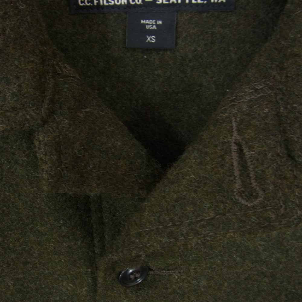 FILSON フィルソン 8041-45-000006 マッキーノクルーザー ウール ハンティング ジャケット カーキ系 XS【美品】【中古】