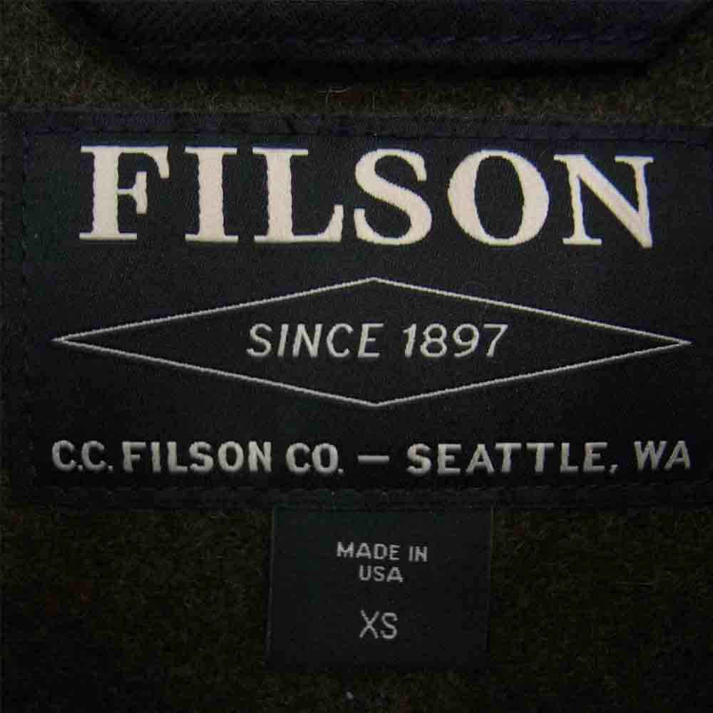 FILSON フィルソン 8041-45-000006 マッキーノクルーザー ウール ハンティング ジャケット カーキ系 XS【美品】【中古】