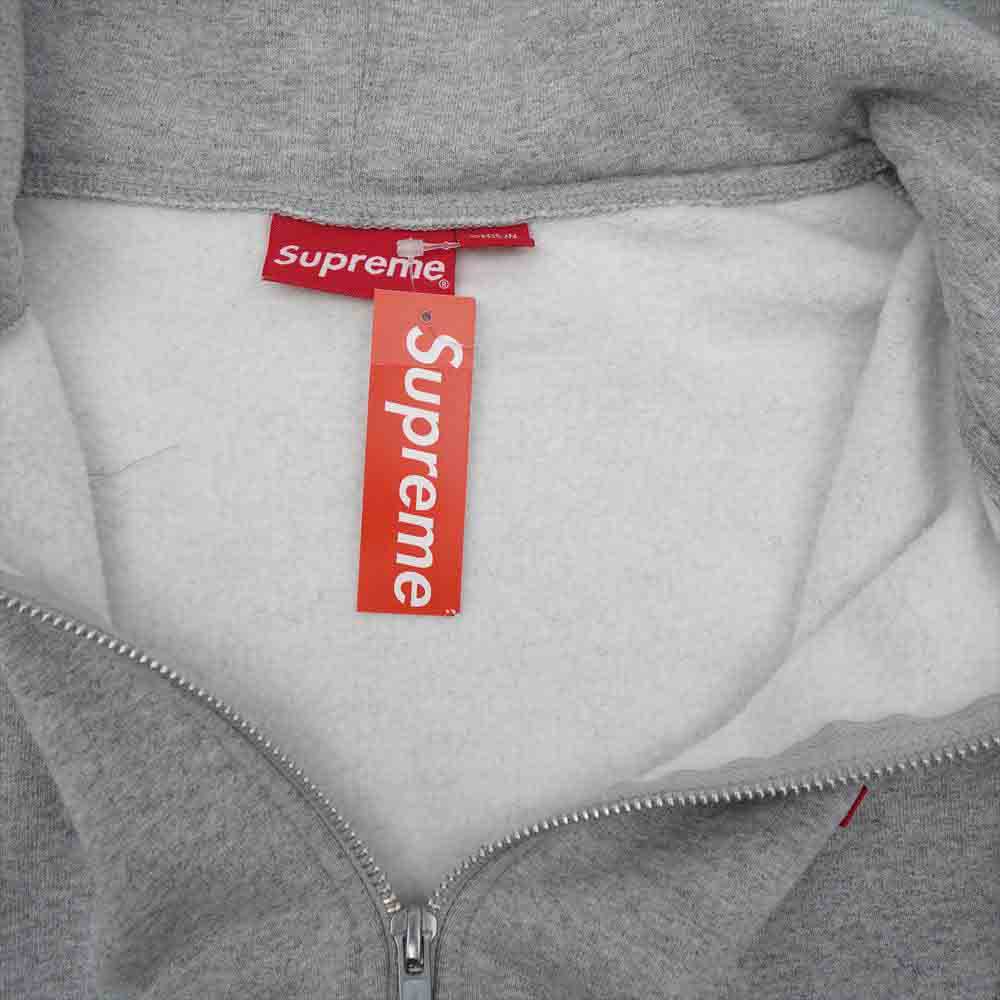 Supreme シュプリーム Small Box Zip Up Sweatshirt スモール ボックス ロゴ ジップアップ パーカー グレー系  M【極上美品】【中古】