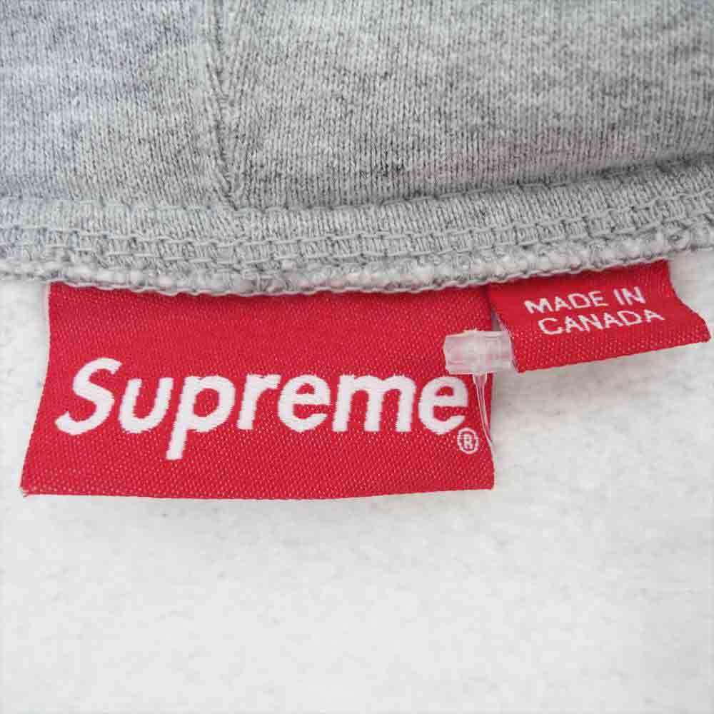Supreme シュプリーム Small Box Zip Up Sweatshirt スモール ボックス ロゴ ジップアップ パーカー グレー系 M【極上美品】【中古】