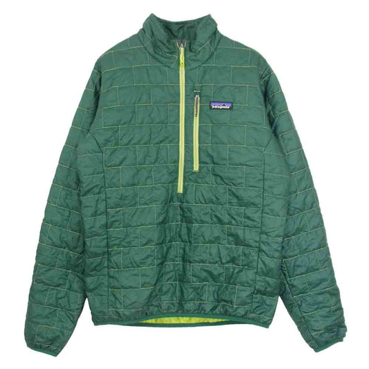 patagonia パタゴニア 15AW 84021 NANO PUFF ナノパフ プルオーバー フリース ジャケット グリーン系 XS【中古】