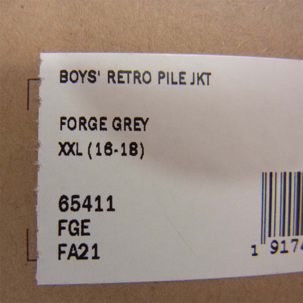 patagonia パタゴニア 21AW 65411 Boys Retro Pile Jacket ボーイズ レトロ パイル フリース ジャケット グレー系 XXL【新古品】【未使用】【中古】