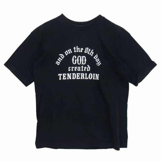TENDERLOIN テンダーロイン T-TEE3 GOD FREEDOM TOKYO JAPAN プリント Tシャツ ブラック系 M【中古】