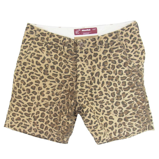 HideandSeek ハイドアンドシーク レオパード ショート ハーフ パンツ ショーツ ブラウン系 L【中古】