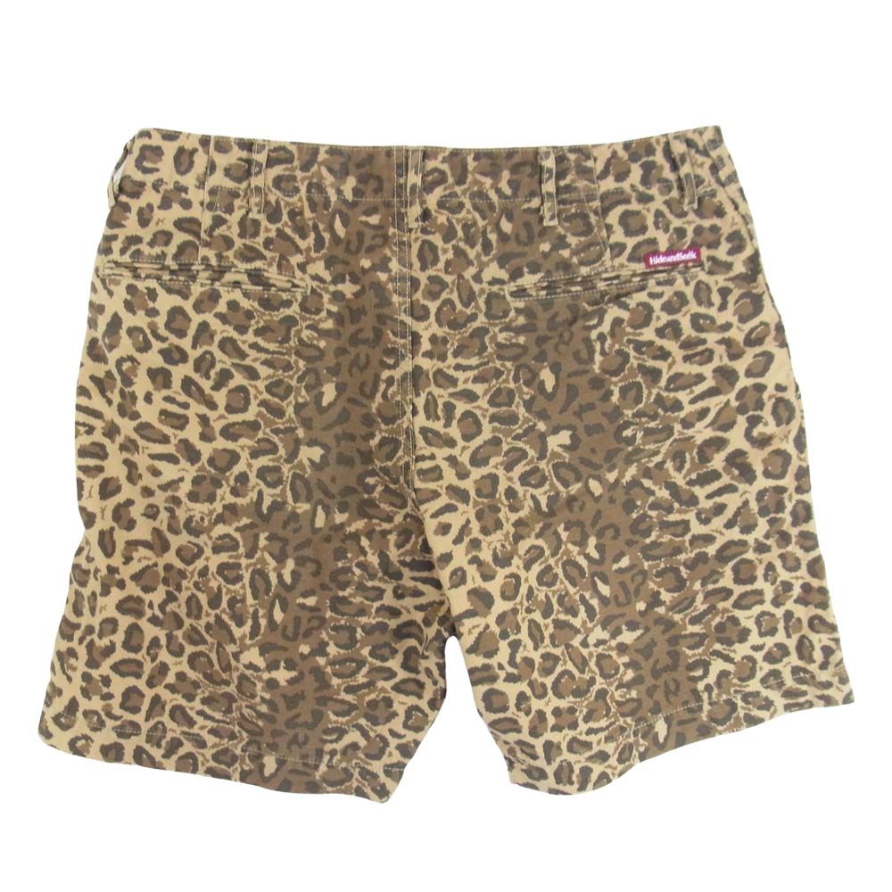 HideandSeek ハイドアンドシーク レオパード ショート ハーフ パンツ ショーツ ブラウン系 L【中古】