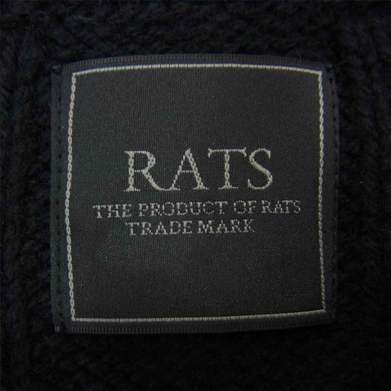 RATS ラッツ 18’RN-0905 ALAN KNIT アラン ニット セーター ブラック系 L【中古】