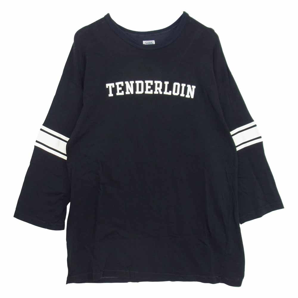 TENDERLOIN テンダーロイン T-NFL 3/4 プリント カットソー ネイビー系 M【中古】