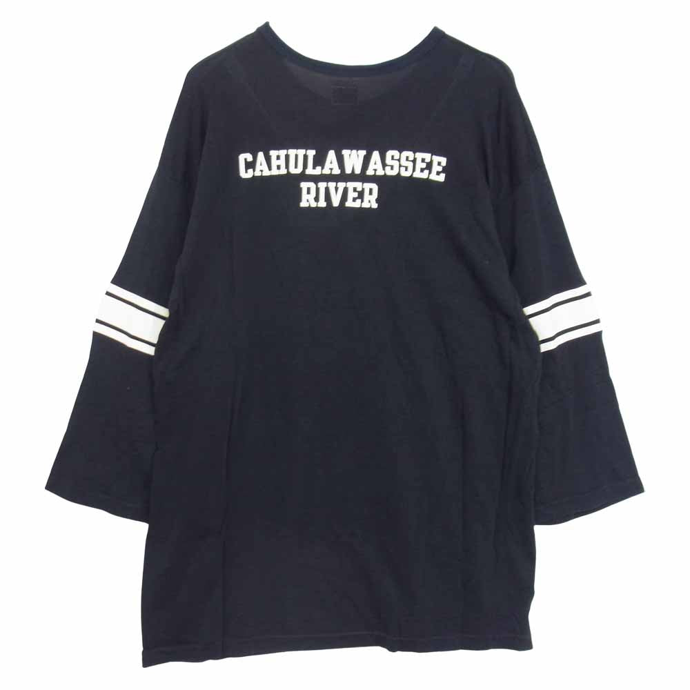 TENDERLOIN テンダーロイン T-NFL 3/4 プリント カットソー ネイビー系 M【中古】