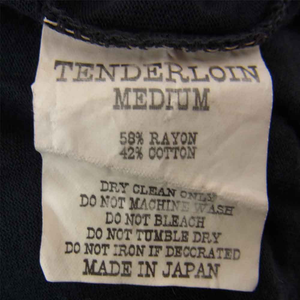 TENDERLOIN テンダーロイン T-NFL 3/4 プリント カットソー ネイビー系 M【中古】