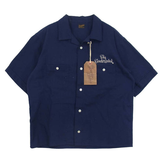 TENDERLOIN テンダーロイン T-BOWLS SHT SHORT 半袖 ボウリング シャツ ネイビー系 M【中古】
