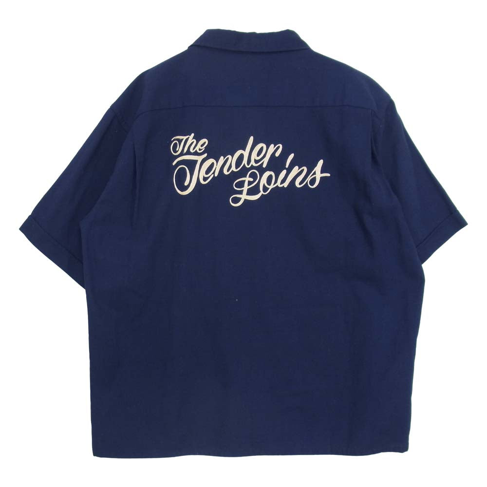 TENDERLOIN テンダーロイン T-BOWLS SHT SHORT 半袖 ボウリング シャツ ネイビー系 M【中古】