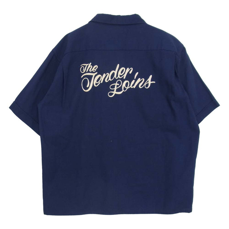 TENDERLOIN テンダーロイン T-BOWLS SHT SHORT 半袖 ボウリング シャツ ネイビー系 M【中古】