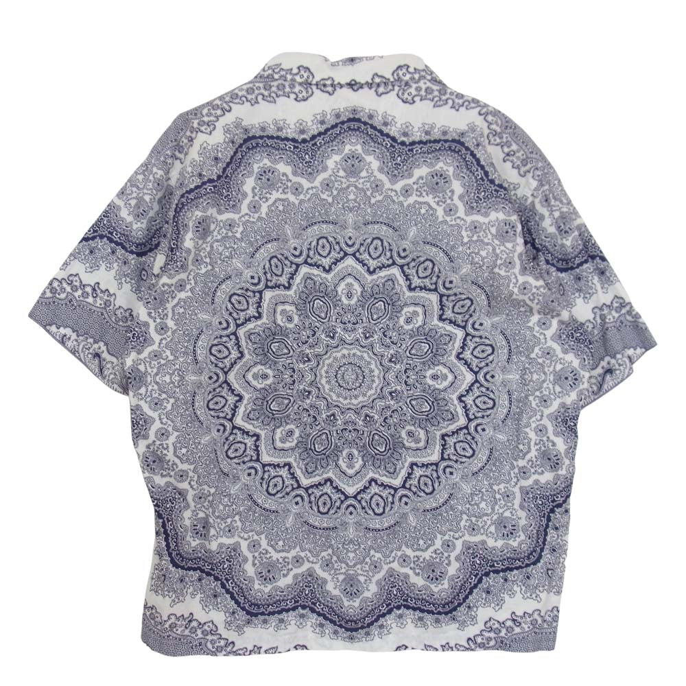 TENDERLOIN テンダーロイン T-PAISLEY SHT ペイズリー 半袖 シャツ ネイビー系 M【中古】