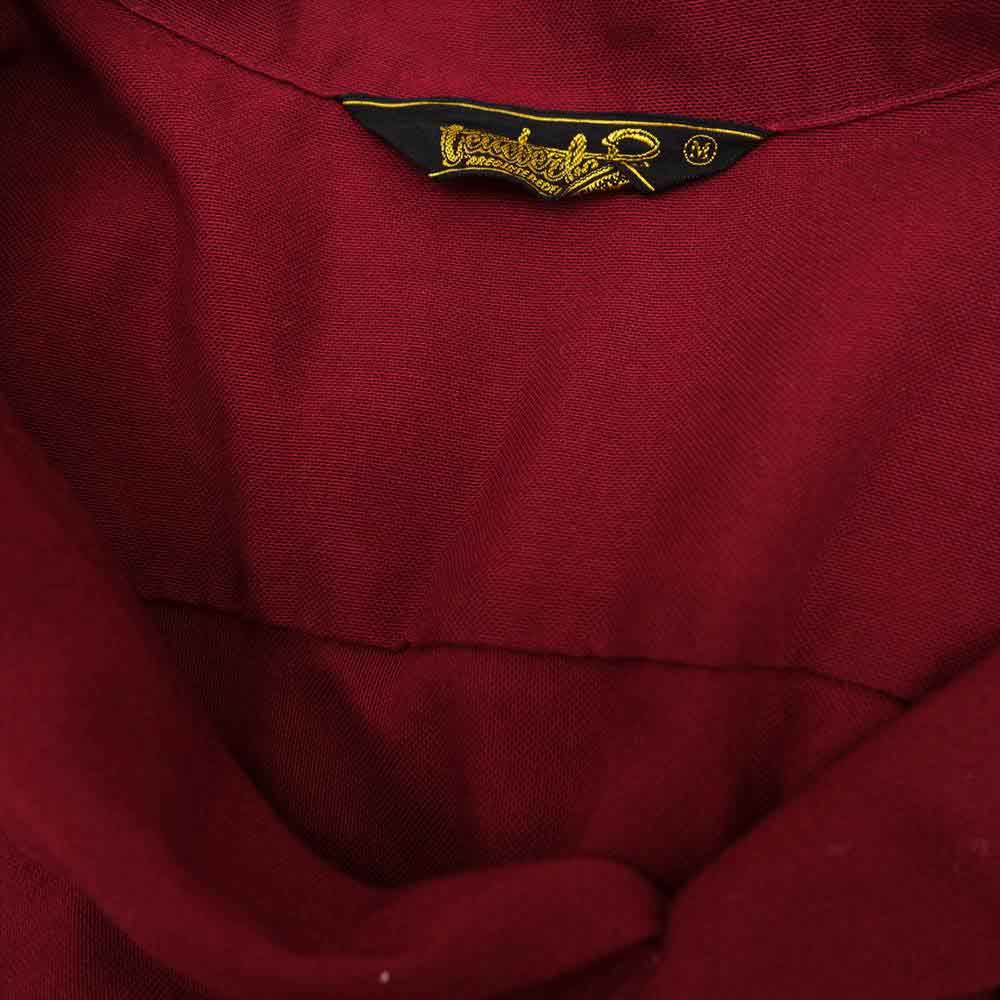 TENDERLOIN テンダーロイン T-BOWL L 長袖 ボウリング シャツ エンジ系 M【中古】
