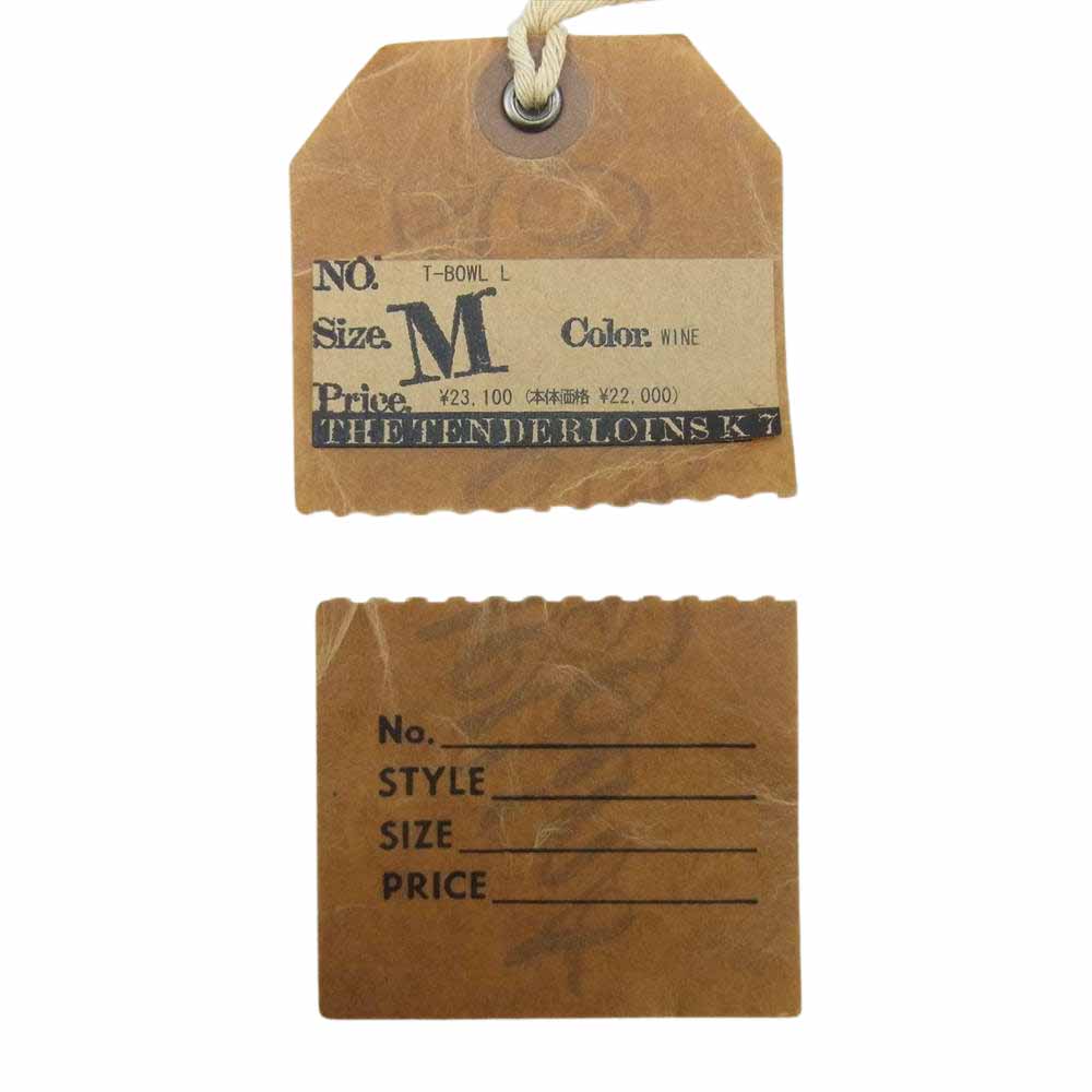 TENDERLOIN テンダーロイン T-BOWL L 長袖 ボウリング シャツ エンジ系 M【中古】