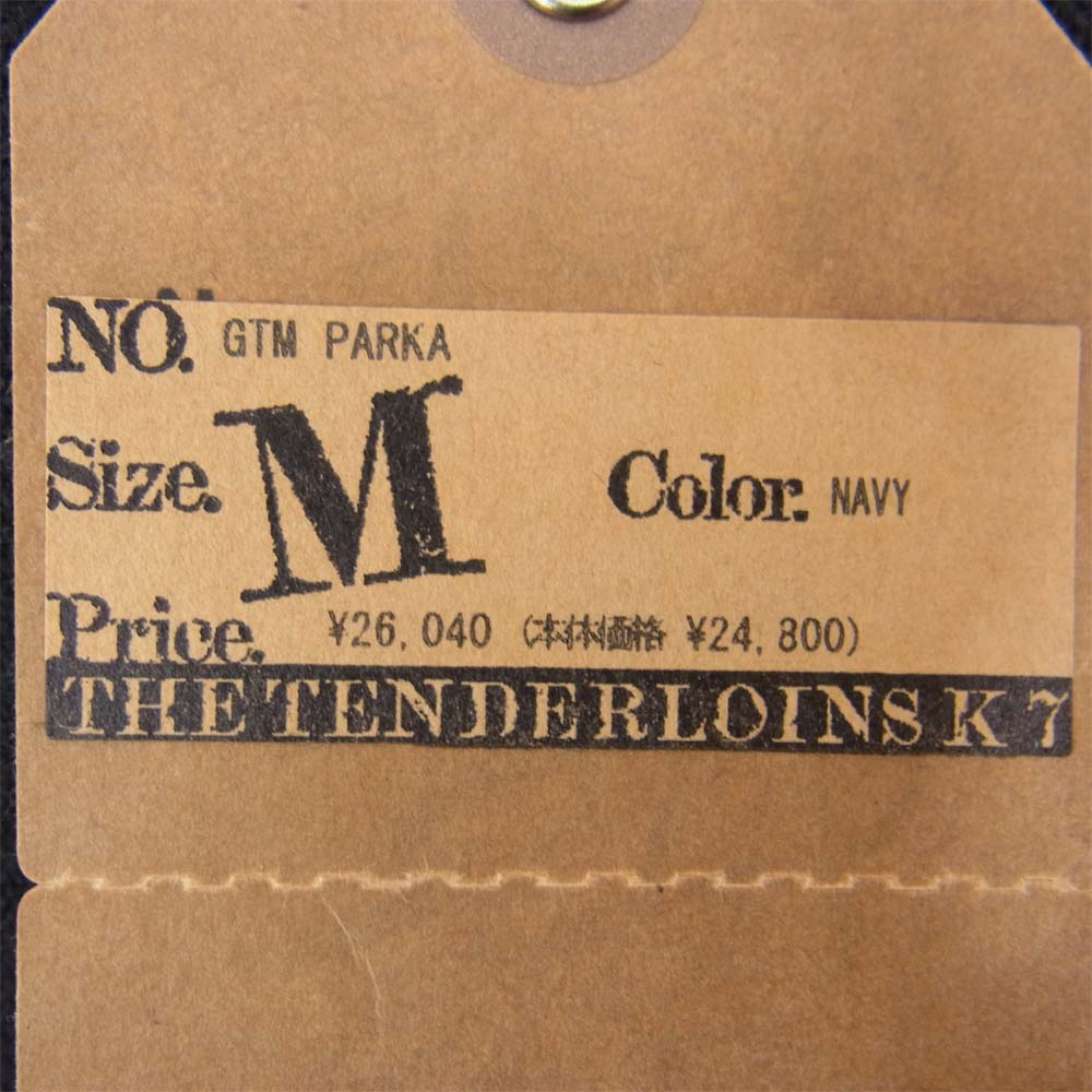TENDERLOIN テンダーロイン T-GTM PARKA グアテマラ プルオーバー パーカー ネイビー系 M【中古】