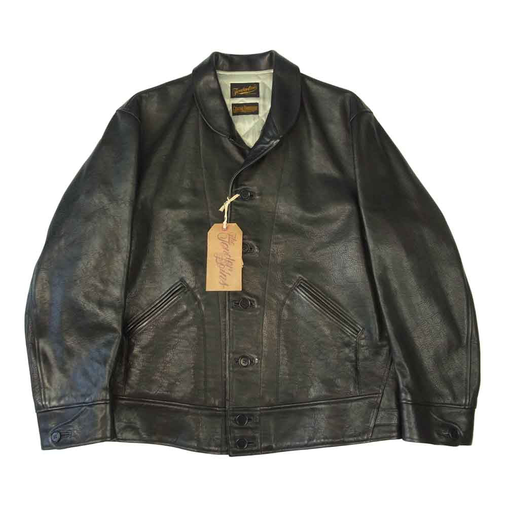 TENDERLOIN テンダーロイン T-HIDE S ホースハイド ショールカラー レザー ジャケット ブラック系 M【中古】