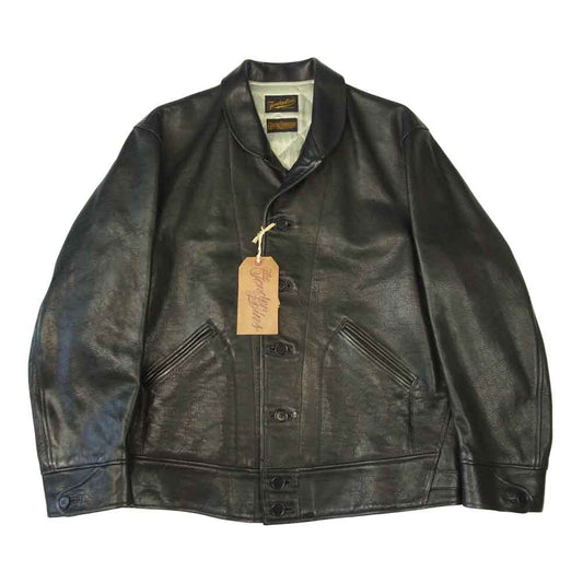 TENDERLOIN テンダーロイン T-HIDE S ホースハイド ショールカラー レザー ジャケット ブラック系 M【中古】