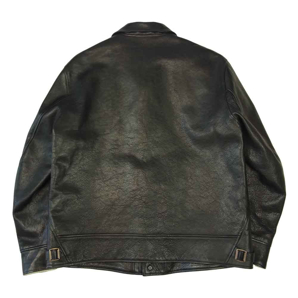 TENDERLOIN テンダーロイン T-HIDE S ホースハイド ショールカラー レザー ジャケット ブラック系 M【中古】