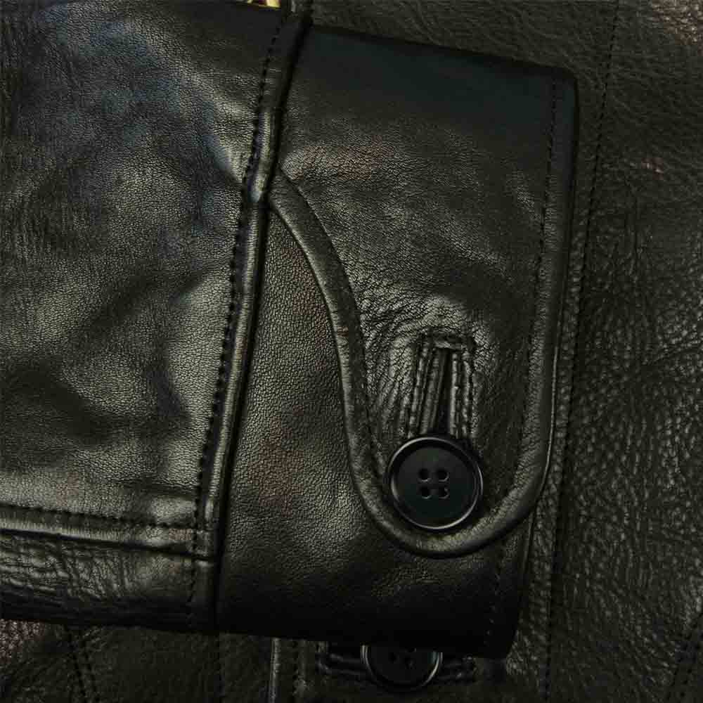 TENDERLOIN テンダーロイン T-HIDE S ホースハイド ショールカラー レザー ジャケット ブラック系 M【中古】