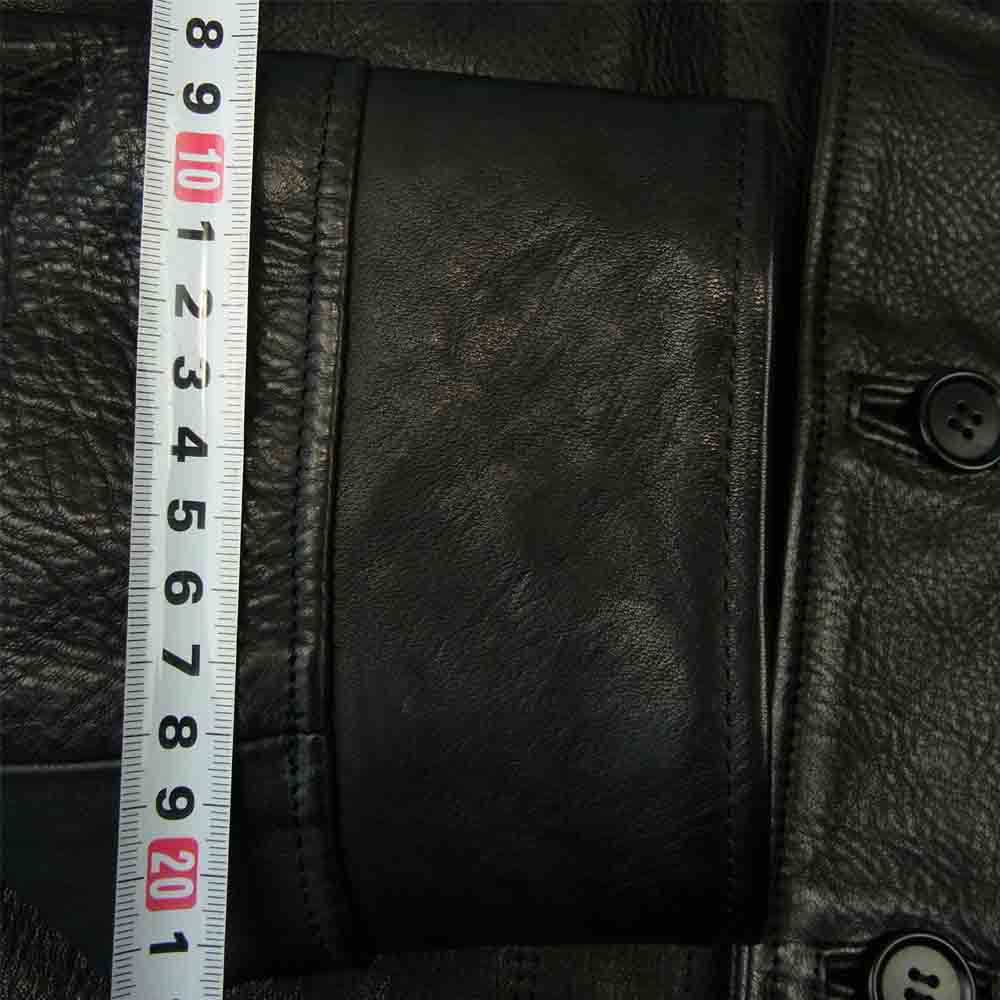 TENDERLOIN テンダーロイン T-HIDE S ホースハイド ショールカラー レザー ジャケット ブラック系 M【中古】