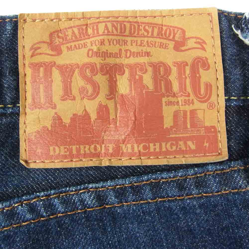 HYSTERIC GLAMOUR ヒステリックグラマー 0233AP12 RAW デニム スリムストレート インディゴブルー系 30【中古】