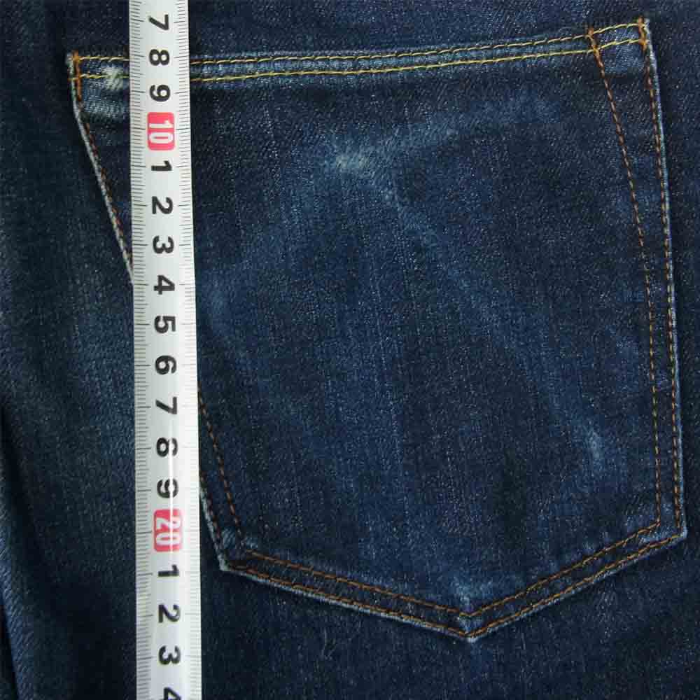 HYSTERIC GLAMOUR ヒステリックグラマー 0233AP12 RAW デニム スリムストレート インディゴブルー系 30【中古】