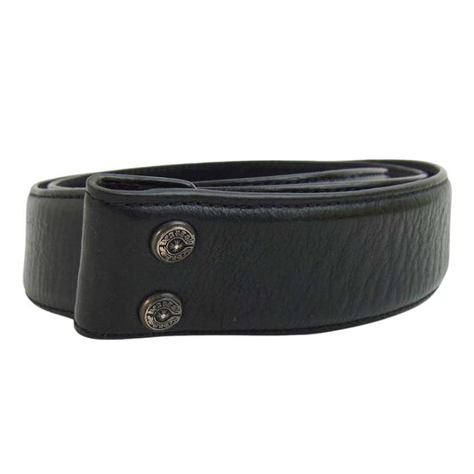 CHROME HEARTS クロムハーツ（原本有） 1.5 STRAP レザー ストラップ ブラック系【中古】