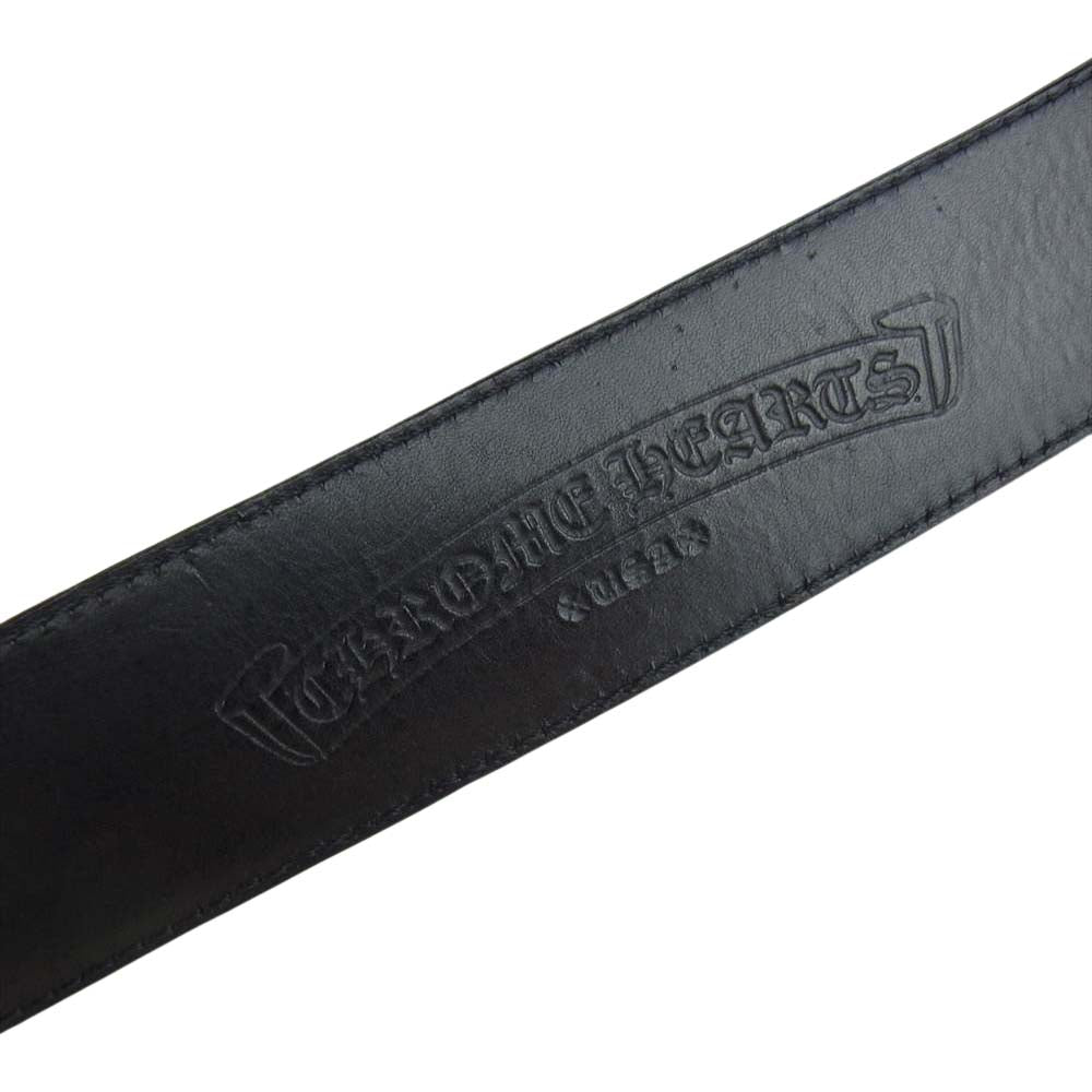 CHROME HEARTS クロムハーツ（原本有） 1.5 STRAP レザー ストラップ ブラック系【中古】
