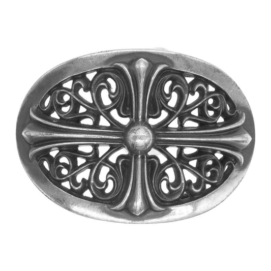 CHROME HEARTS クロムハーツ（原本無） 1.5 クラシックオーバルクロス ベルトバックル シルバー系【中古】