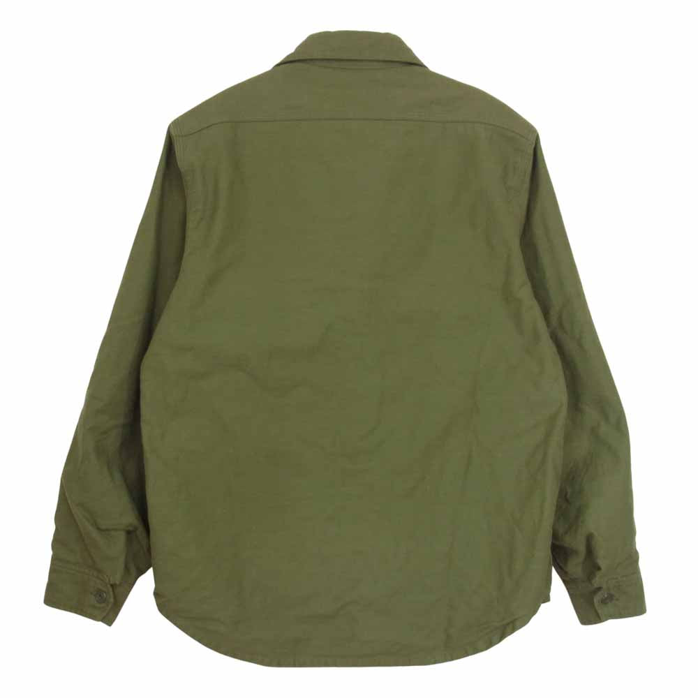 SASAFRAS ササフラス FEEL SUN HALF + フィール サン ハーフプラス ミリタリー シャツ ジャケット カーキ系 XS【中古】