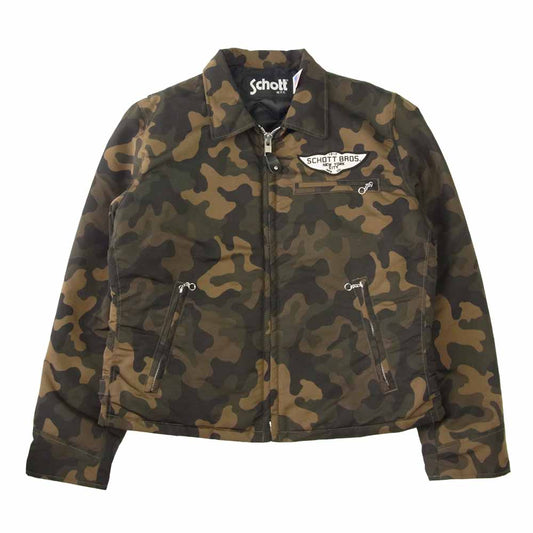 schott ショット NYLON TRUCKER JKT ナイロン トラッカー ジャケット ブラウン系 XL【中古】