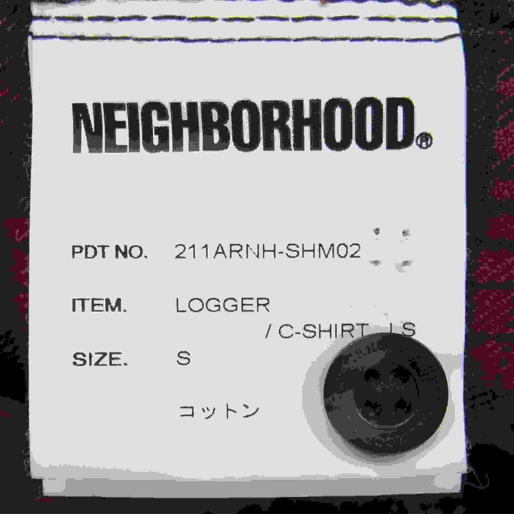 NEIGHBORHOOD ネイバーフッド 21SS 211ARNH-SHM02 LOGGER/C-SHIRT.LS ロガー フランネル チェック シャツ ブラウン系 S【中古】