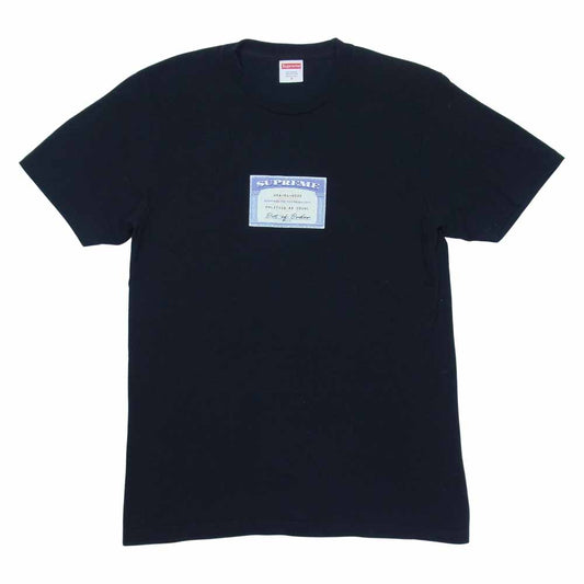 Supreme シュプリーム 20SS Social tee セキュリティ カード プリント 半袖 ブラック系 S【中古】
