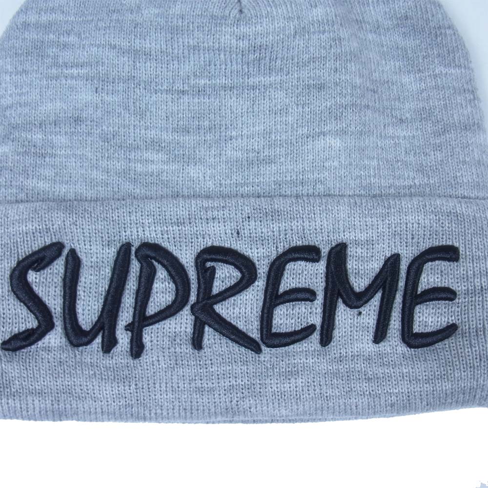 Supreme シュプリーム 21SS FTP Beanie ロゴ ビーニー ニット帽 グレー系【中古】