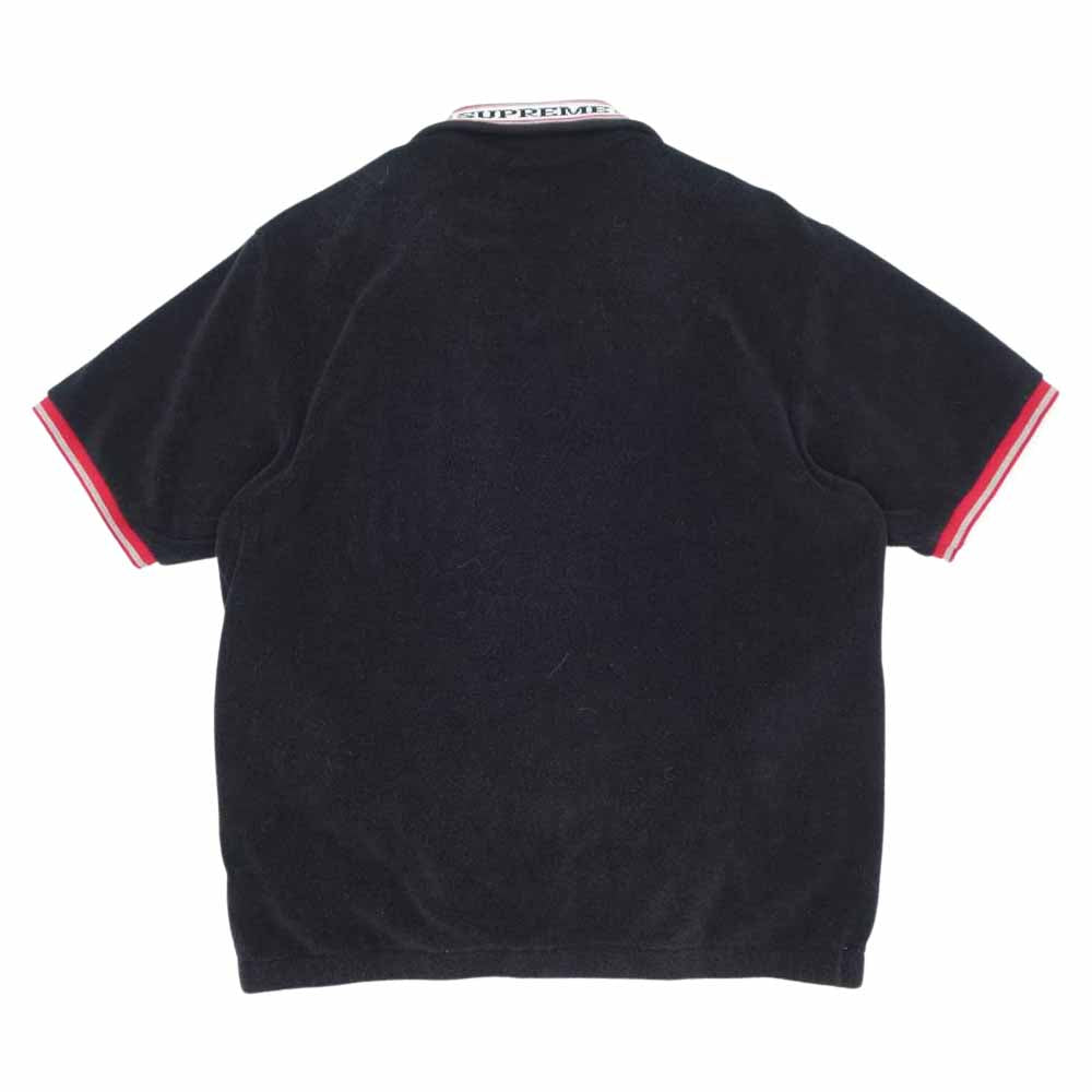 Supreme シュプリーム 20SS Terry S/S Zip Up ジップアップ パイル 半袖 ポロ シャツ ブラック系 S【中古】