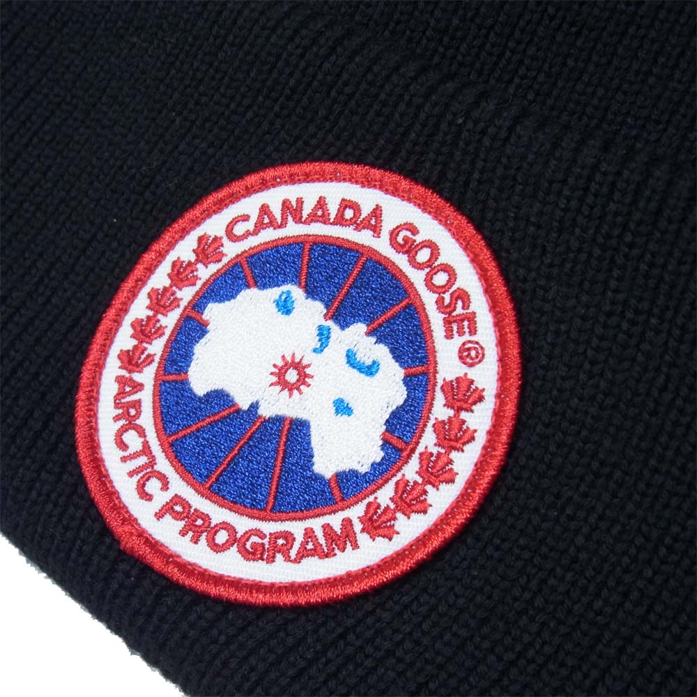 CANADA GOOSE カナダグース ARCTIC DISC TOQUE 6936L リブ ビーニー ブラック系【中古】