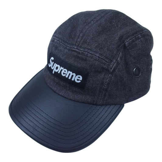Supreme シュプリーム 20SS 2-Tone Denim Camp Cap デニム キャンプ キャップ ブラック系【中古】