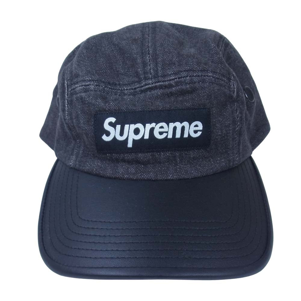 Supreme シュプリーム 20SS 2-Tone Denim Camp Cap デニム キャンプ キャップ ブラック系【中古】