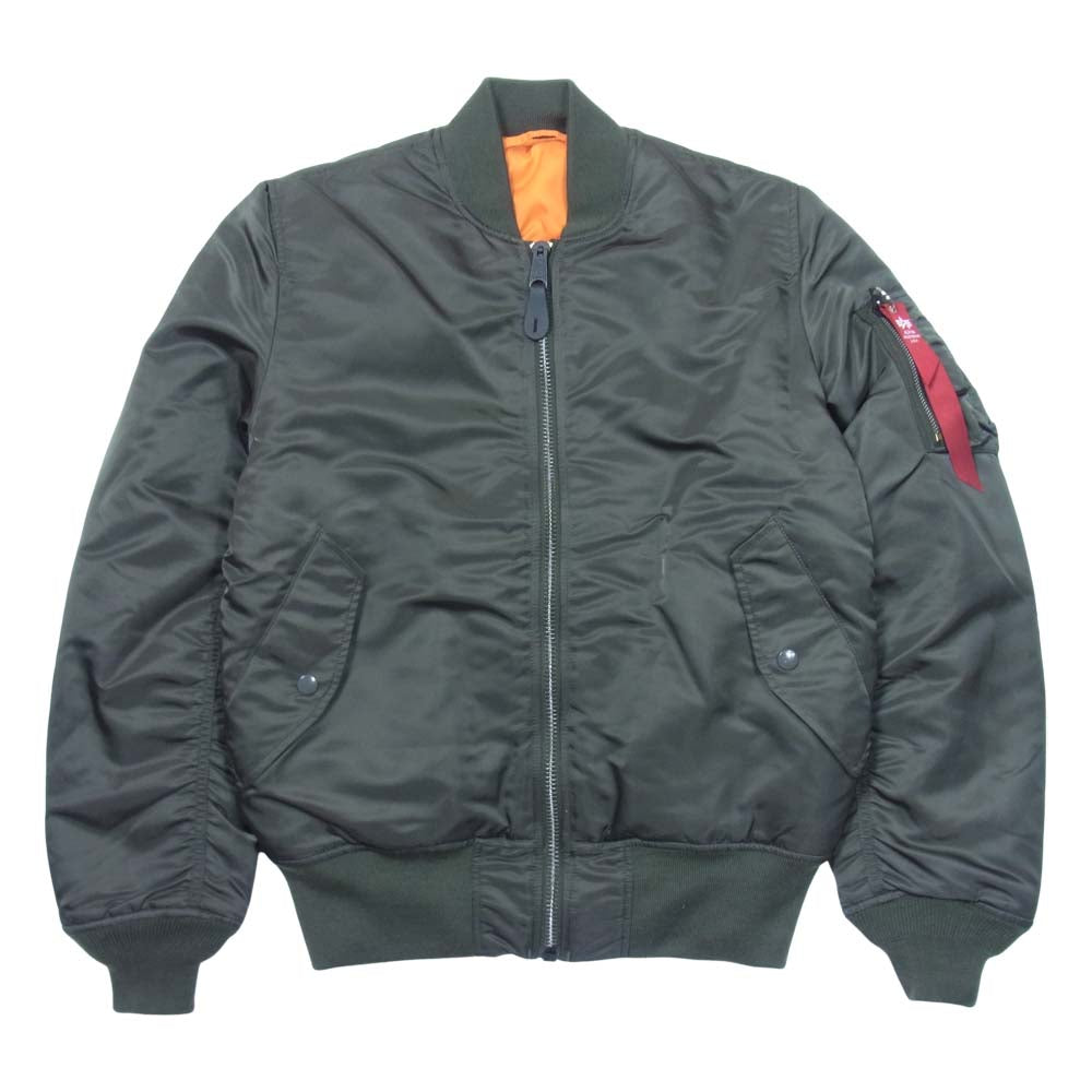 ALPHA アルファ 82790J MA-1 フライト ジャケット グレーカーキ系 L【中古】