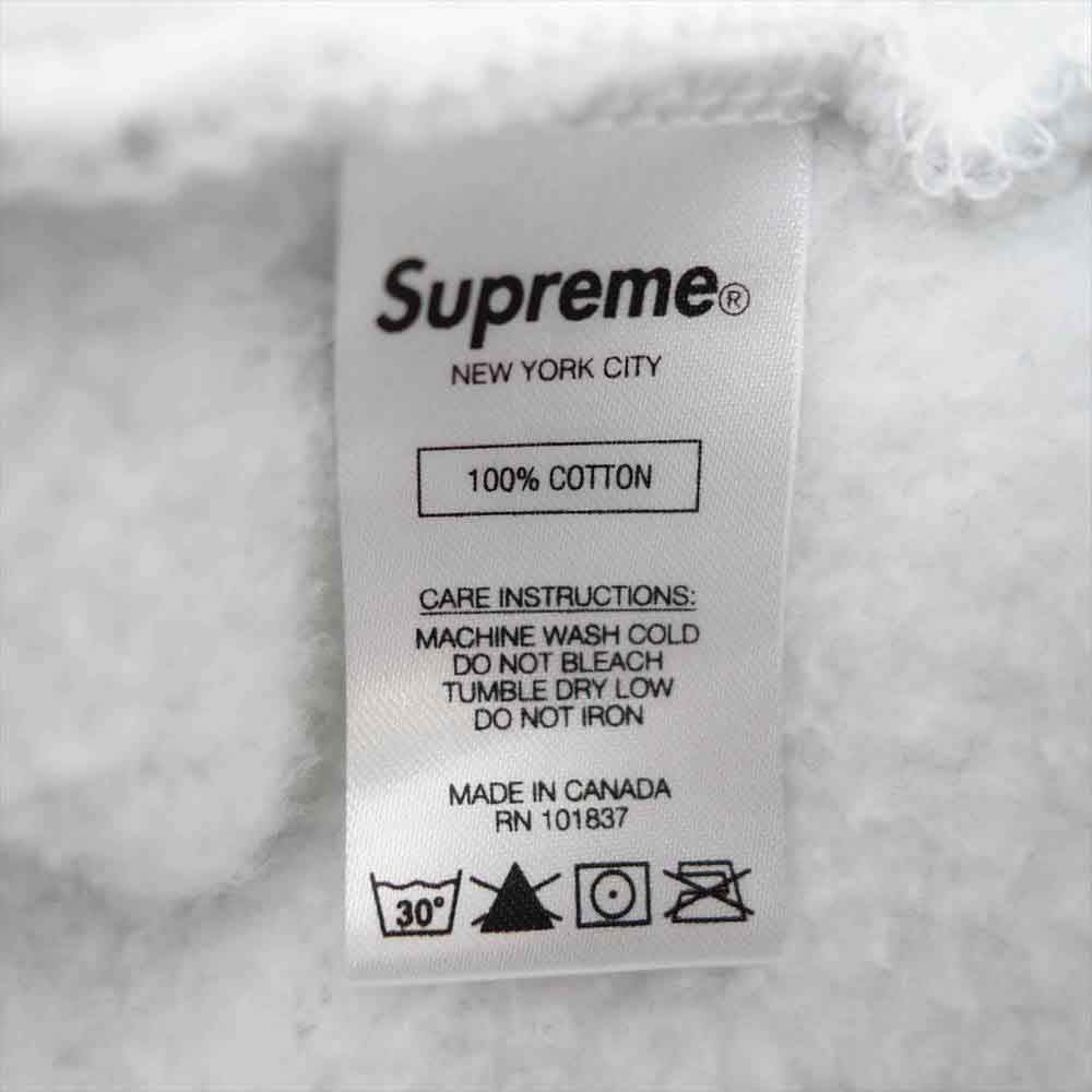 Supreme シュプリーム 20AW Pearl Hooded Sweatshirt フェルメール パール フーデッド スウェット シャツ パーカー グレー系 S【中古】