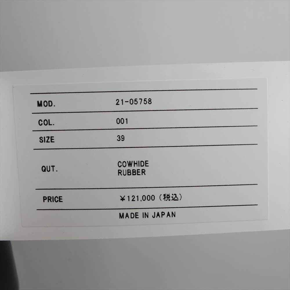 Sacai サカイ 21-05758 LEATHER LONG BOOTS レザー ロング チェルシー ブーツ ブラック系 39【中古】