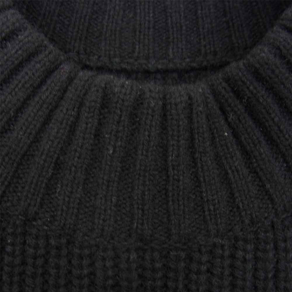 Sacai サカイ 21AW 21-02653M Wool Knit Pullover ウール プルオーバー ドッキング ニット ブラック系 2【中古】