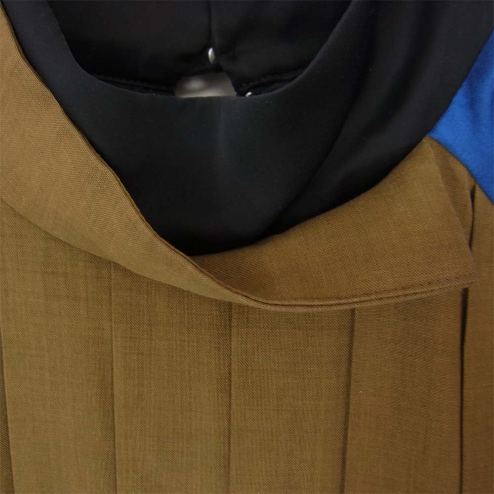 Sacai サカイ 21AW 21-05822 プリーツ 切替 ドレス ワンピース ブラック系 3【中古】